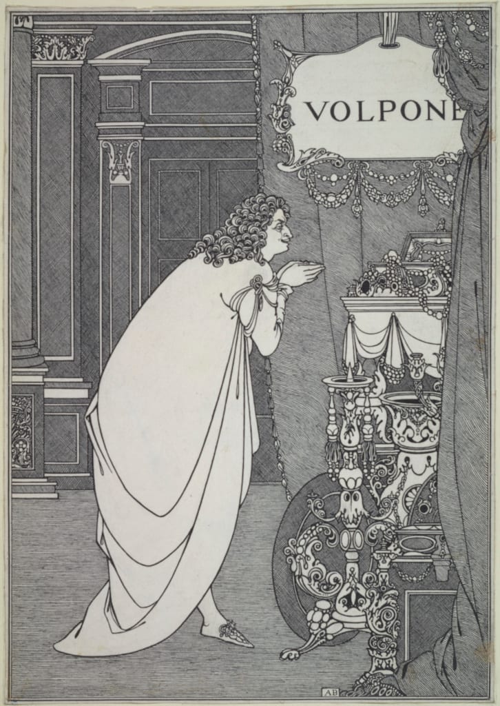 Volpone Adoring his Treasure 1898, Courtesy of the Princeton University Library