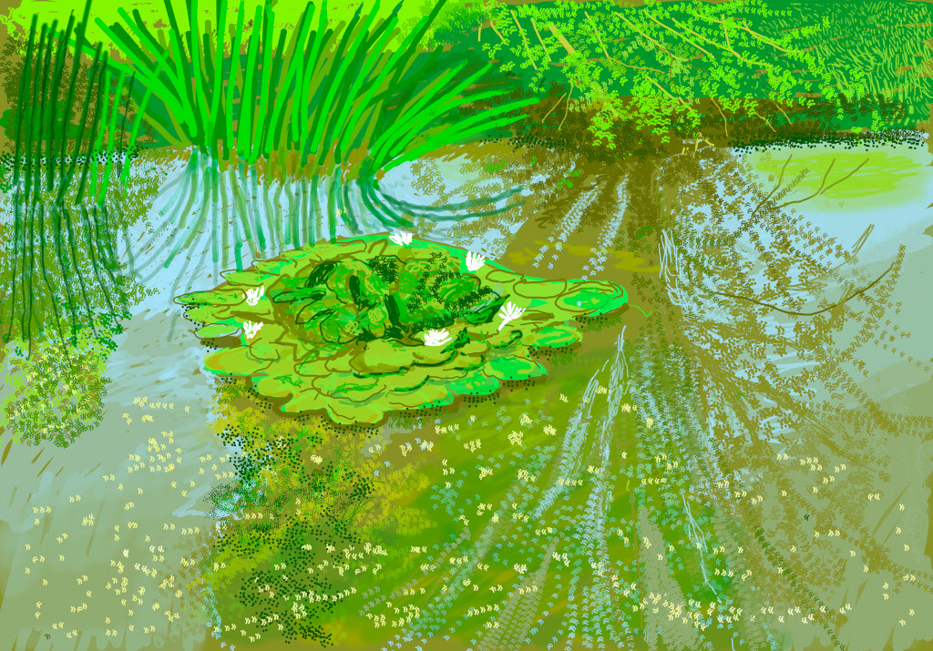 The Arrival of Spring "No. 340", 21st May 2020 iPad painting © David Hockney
