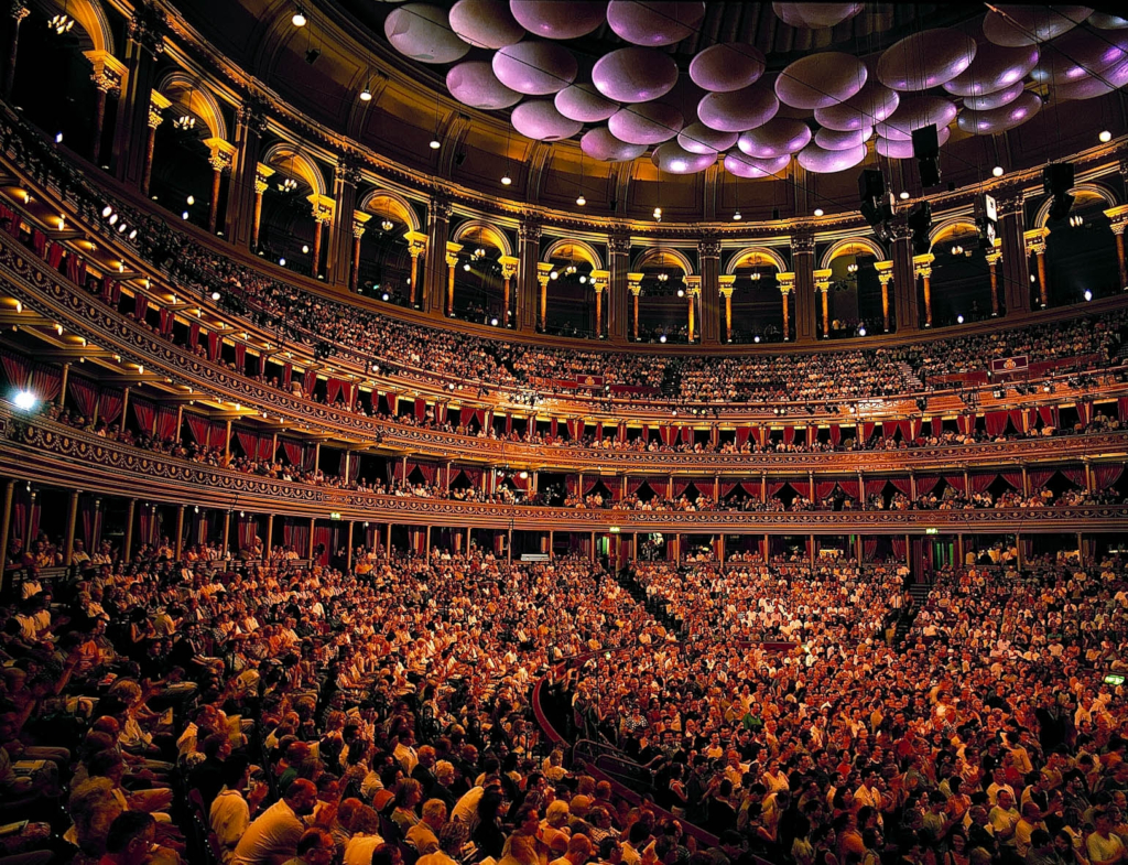 A packed Royal Albert Hall at a BBC Proms concert