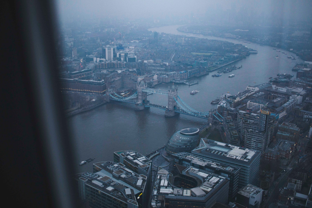 The view from The Shard