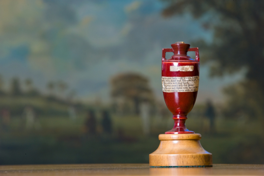 Ashes Urn (copyright MCC) part of a Lords tour