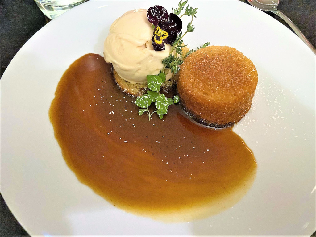 Honey and thyme pudding at the Gate Maylebone