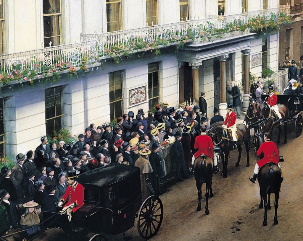 The Queen and Queen regent of Holland 9 May 1895 at Brown's Hotel