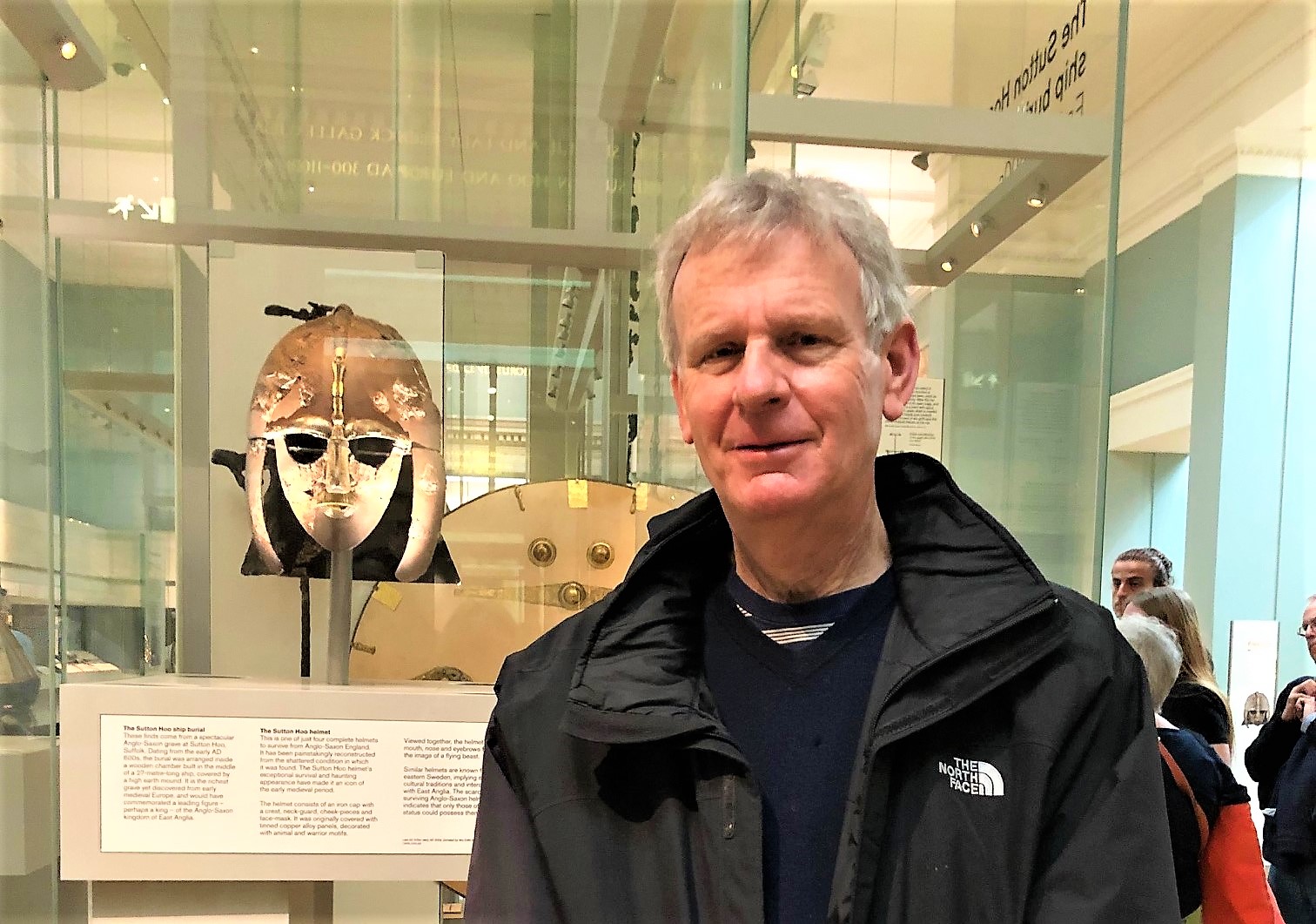 Roger and the Sutton Hoo Helmet - Roger is on the right