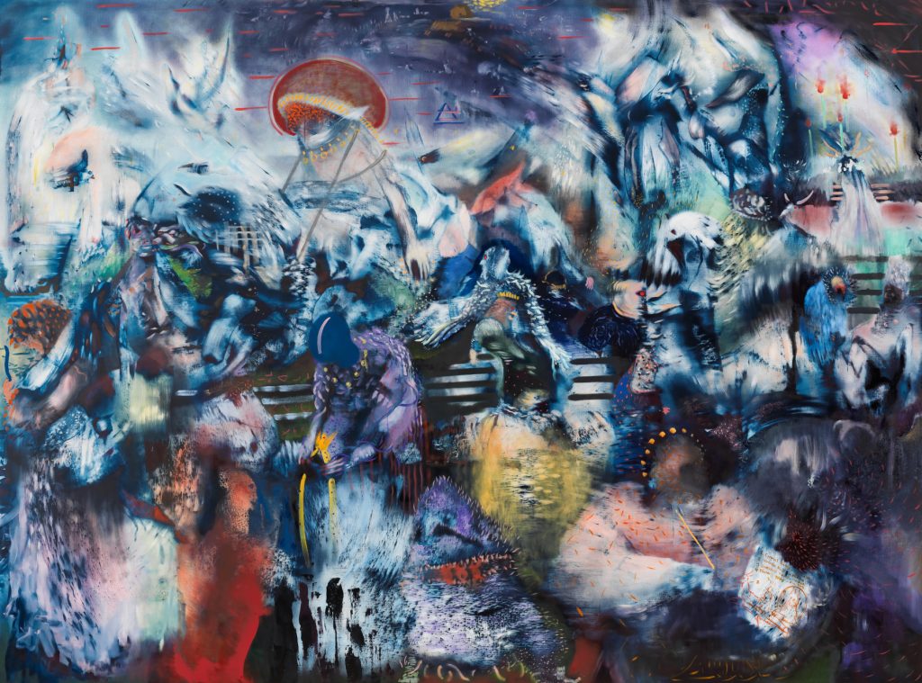 The Changing Past, 2021, © Ali Banisadr Courtesy the artist and Victoria Miro